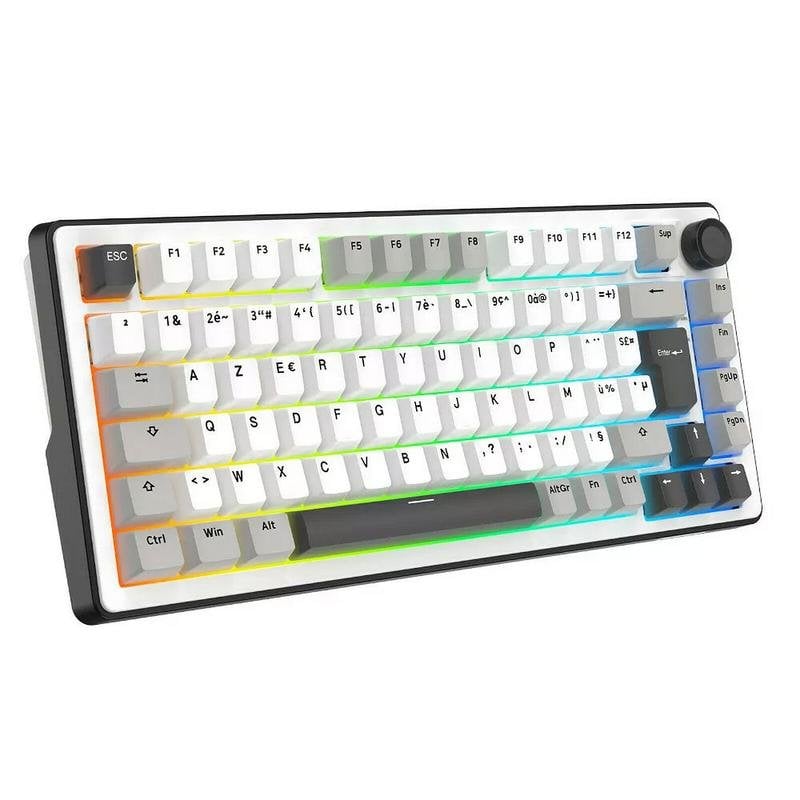 Clavier Gamer Mécanique The G-Lab Keyz Elite 300 – TKL 75% Tri-Mode Bluetooth/2.4GHz/Filaire