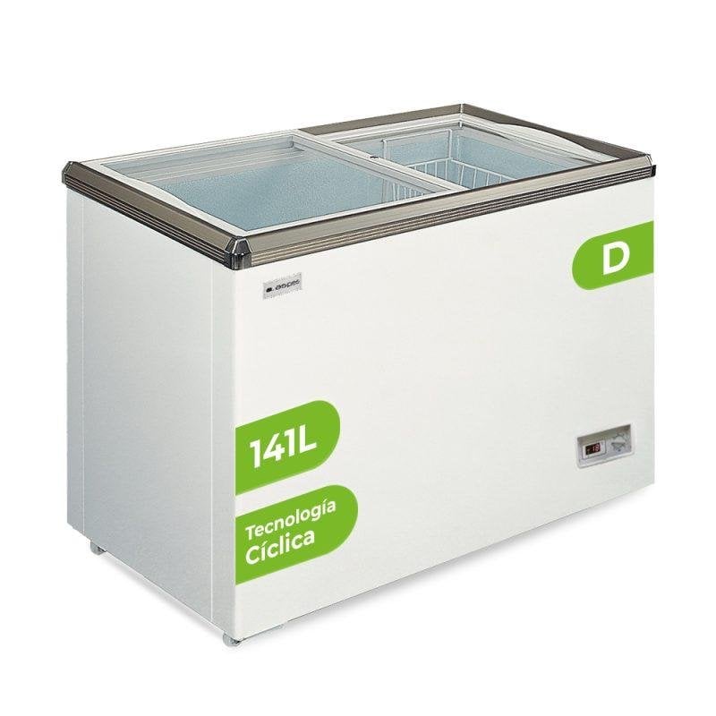 Congelador ASPES ACHH1501DDCG No Frost 141 L 2 puertas eficiencia D