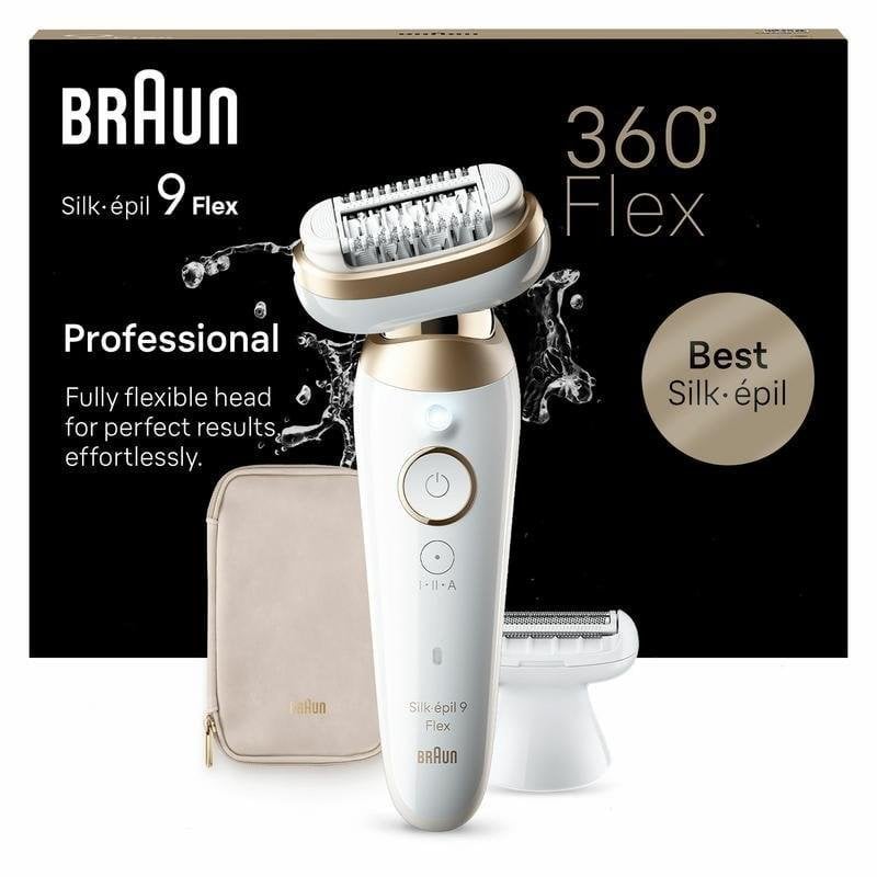 Épilateur Électrique Braun Silk-épil 9 Flex 9-041 sans Fil 2 Vitesses Wet & Dry