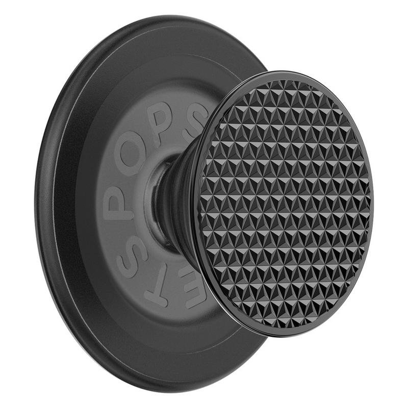PopSockets PopGrip Intercambiable Para Móvil – Agarre Y Soporte Ajustable, Compatible Con La Mayoría De Fundas, Color Negro