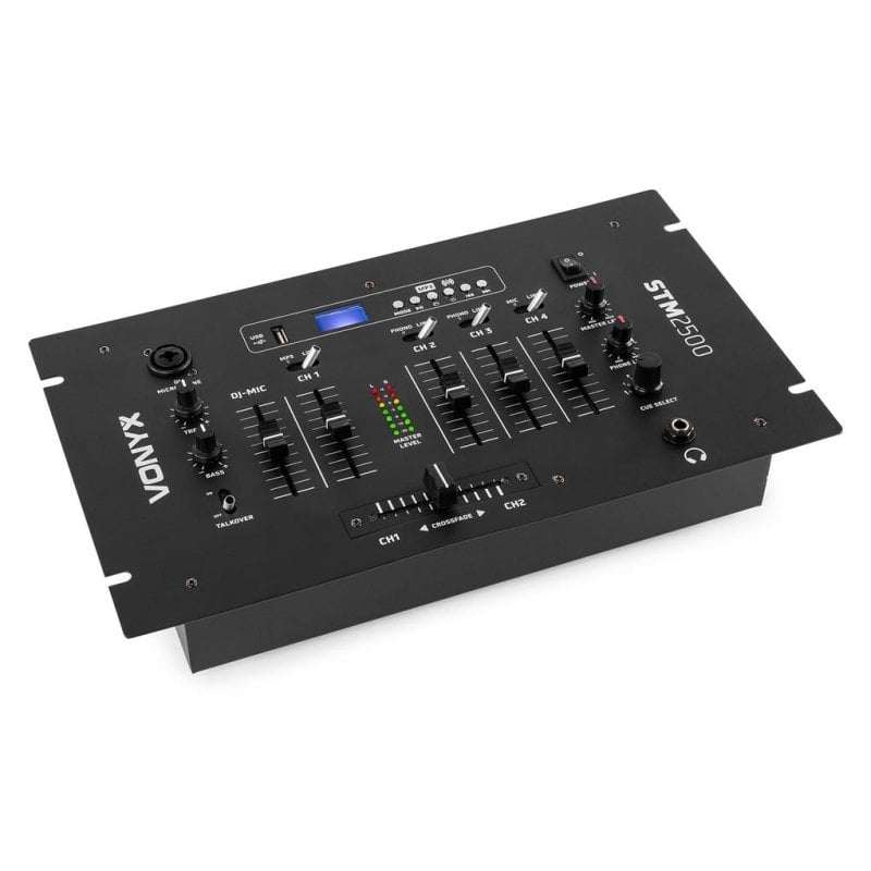 Mezclador de audio Vonyx STM2500 5 canales USB Bluetooth negro