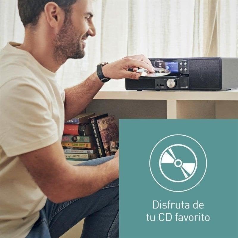 Microchaîne Panasonic SC-DM202EG-K 24W RMS Bluetooth 5.0 DAB+ CD USB