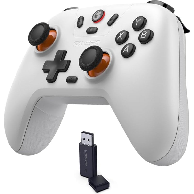 Manette sans fil Gamesir Nova Lite Stellar White Sticks Hall Effect Turbo 20 Hz