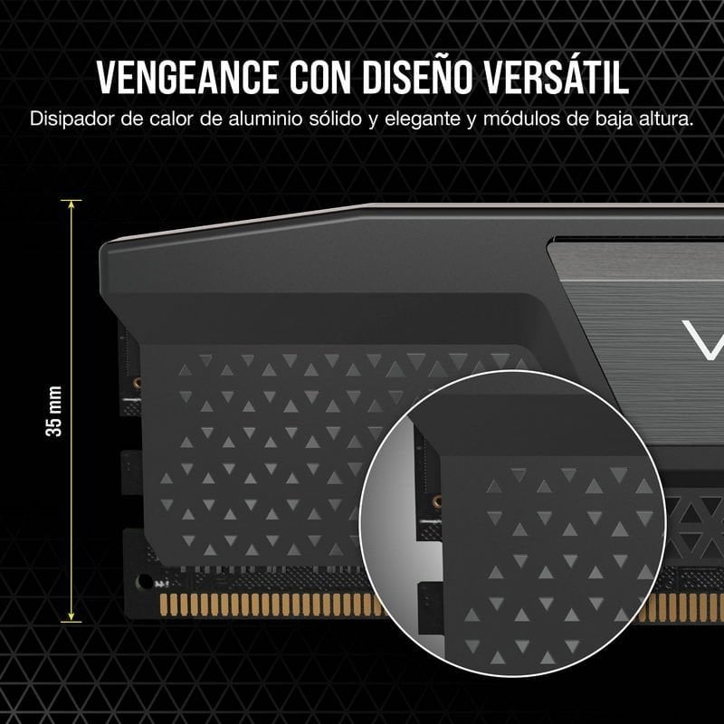 Memoria RAM Corsair Vengeance 16GB 2x8GB DDR5 6000MHz CL36 AMD