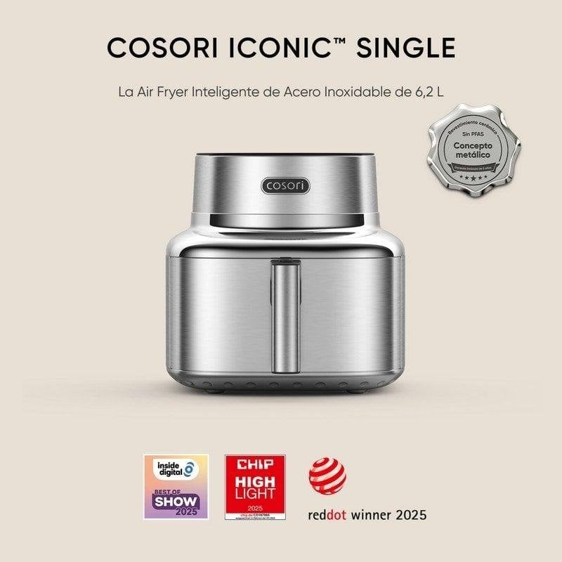Friteuse Sans Huile COSORI ICONIC Single CAF-SE601S-CEU – 6,2L, 1725W, WiFi - vue 5