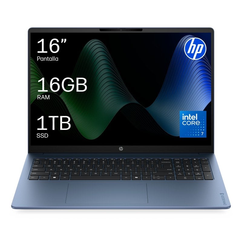 Portátil HP OmniBook 3 16-bu0034ns 16" Intel Core 7 150U 16GB 1TB SSD Intel Graphics FreeDOS