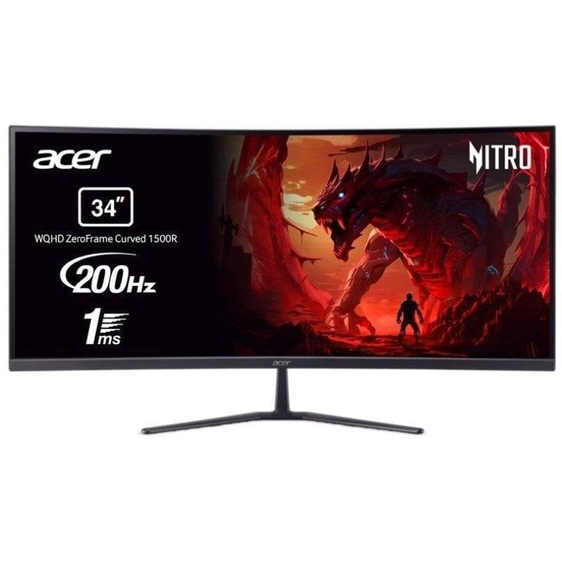 Monitor Acer ED340CUR X0 34" UltraWide Quad HD 200Hz VA Curved FreeSync Premium 1ms