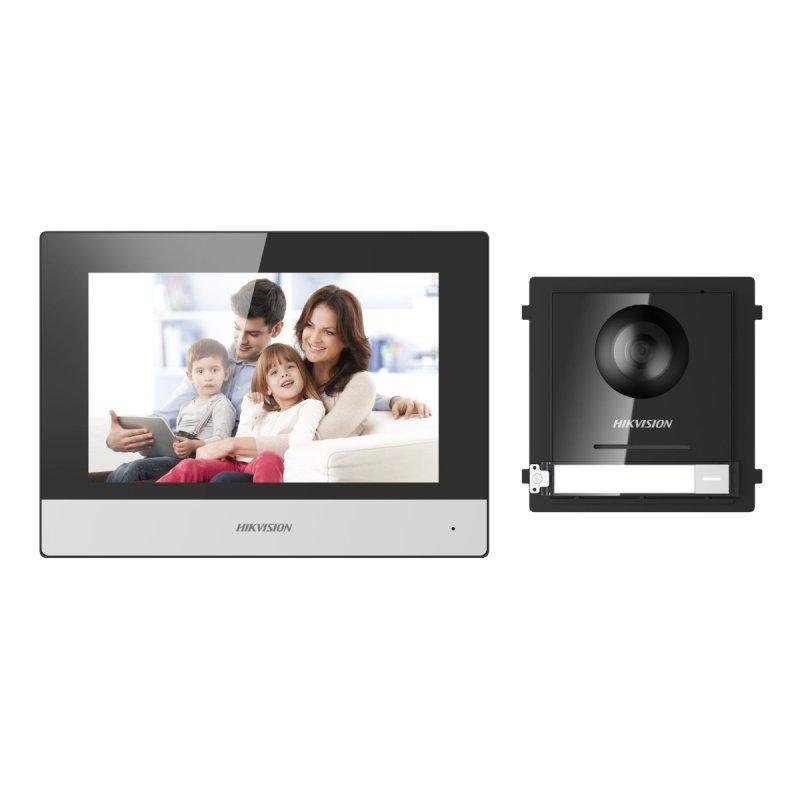 Kit Visiophone IP Hikvision 2MP PoE 1 Bouton IP65