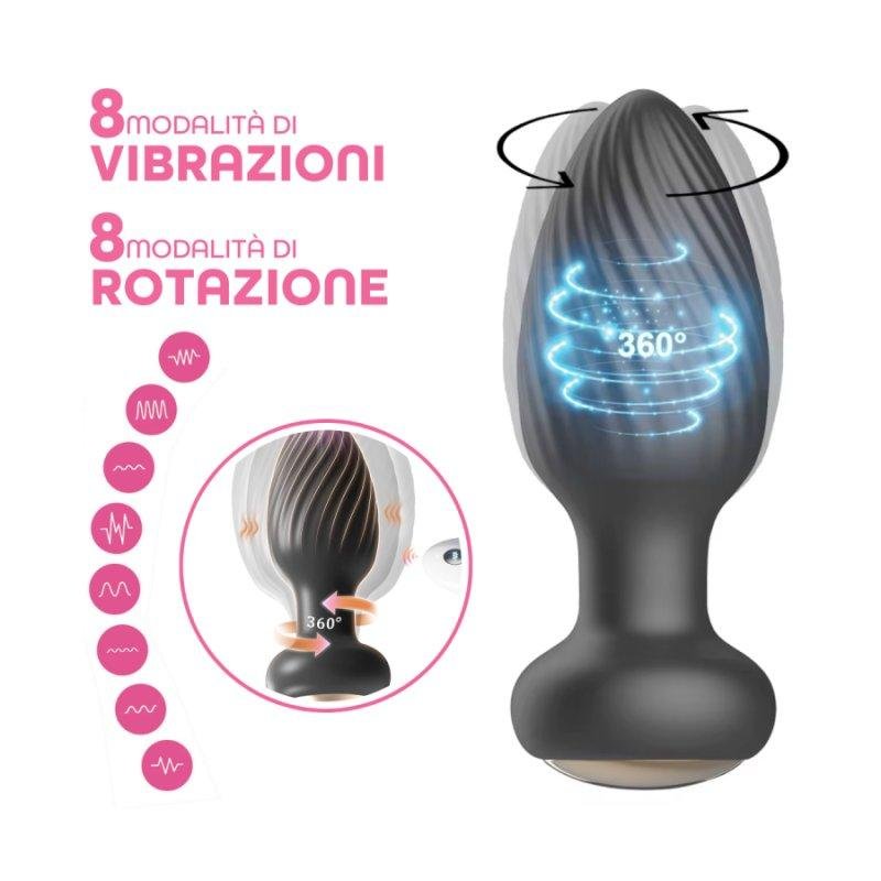 Plug anal vibrador Do You Erotic ApYR121 rotacin 8 modos control remoto  IPX7 | PcComponentes.com
