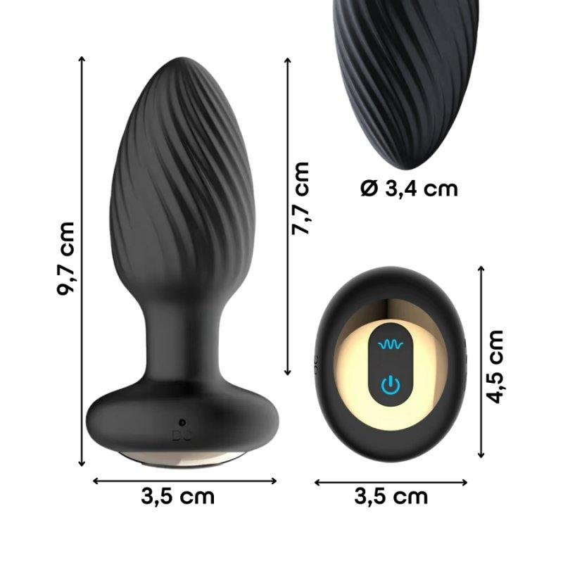 Plug anal vibrador Do You Erotic ApYR121 rotación 8 modos control remoto  IPX7