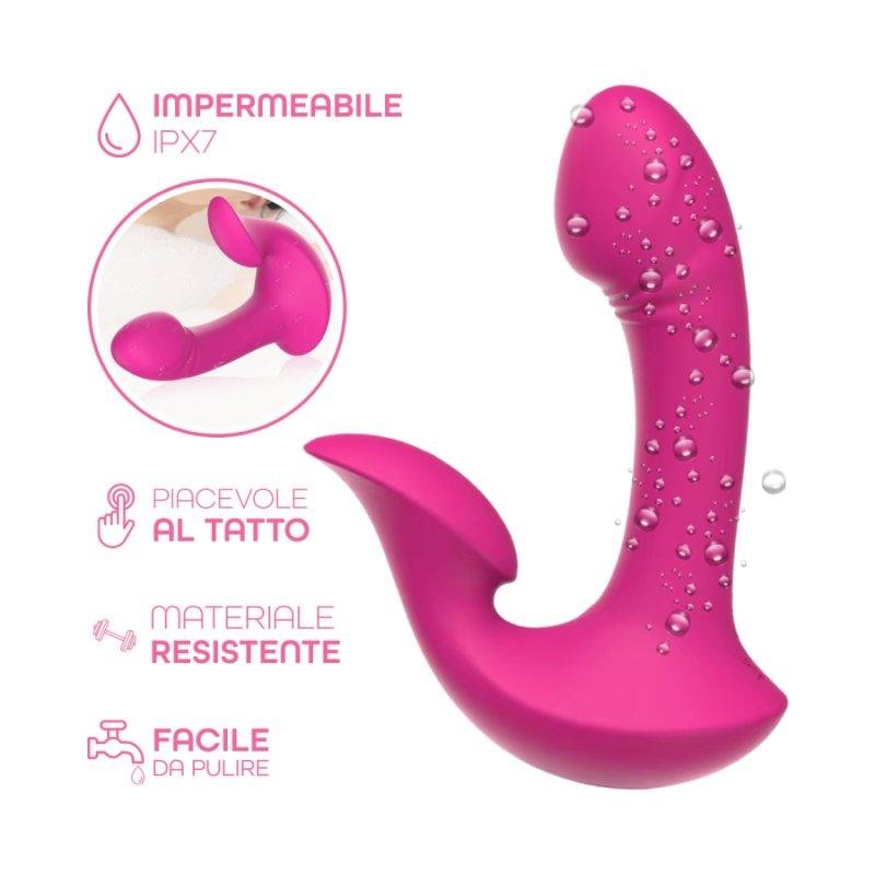 vibromasseur double Aphrodite : le vibromasseur triple plaisir aux vibrations intenses main image 0