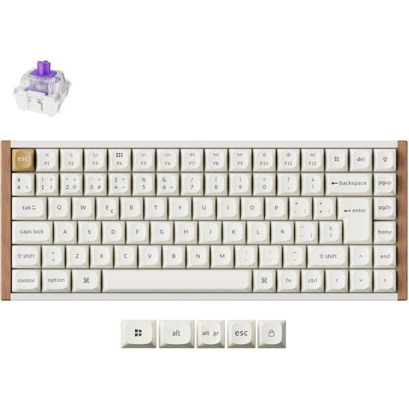 Teclado Keychron K2 HE Hall Effect Magnético 75% ISO-ES inalámbrico retroiluminado