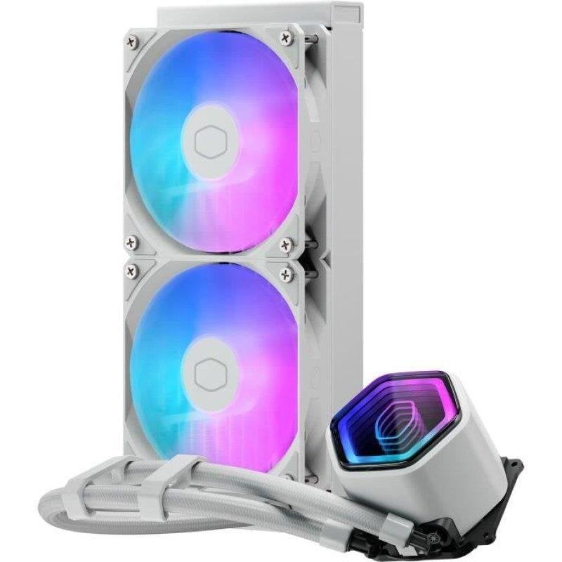 Refrigeración Líquida Cooler Master MasterLiquid 240 Core II White 240mm 2 Ventiladores LED RGB | PcComponentes.com