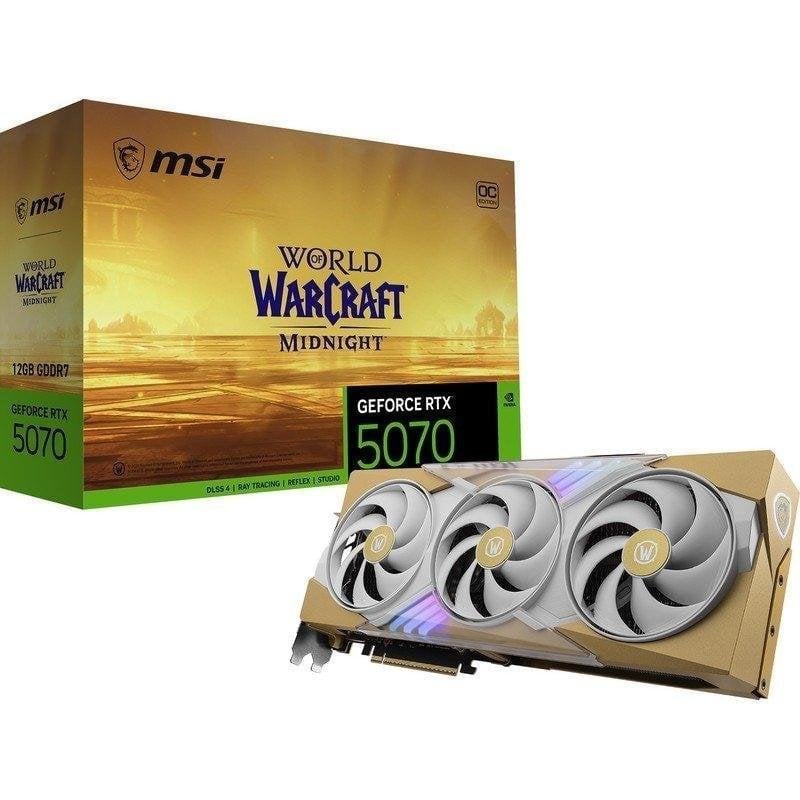 Carte Graphique MSI RTX 5070 12G World of Warcraft OC – 12 Go GDDR7, DLSS 4 - vue 3