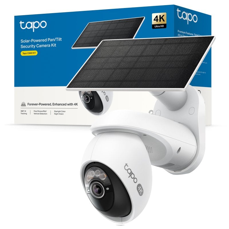 Caméra de vidéosurveillance extérieure avec panneau solaire TP Link TC92