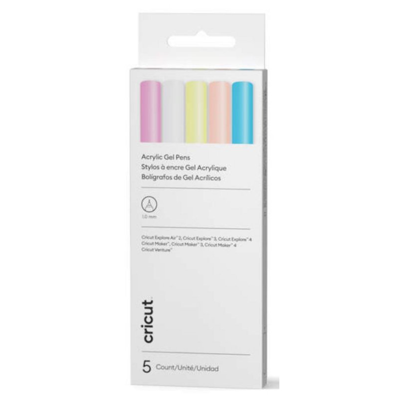Marker Cricut Acrylic 5er Set 1 mm Clip Mehrfarbig Marker Cricut Acrylic 5er Set 1 mm Clip Mehrfarbig