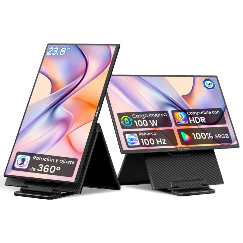 Monitor Blackview Table 10 23,8" FullHD IPS 100Hz Altavoz BOX Carga Inversa