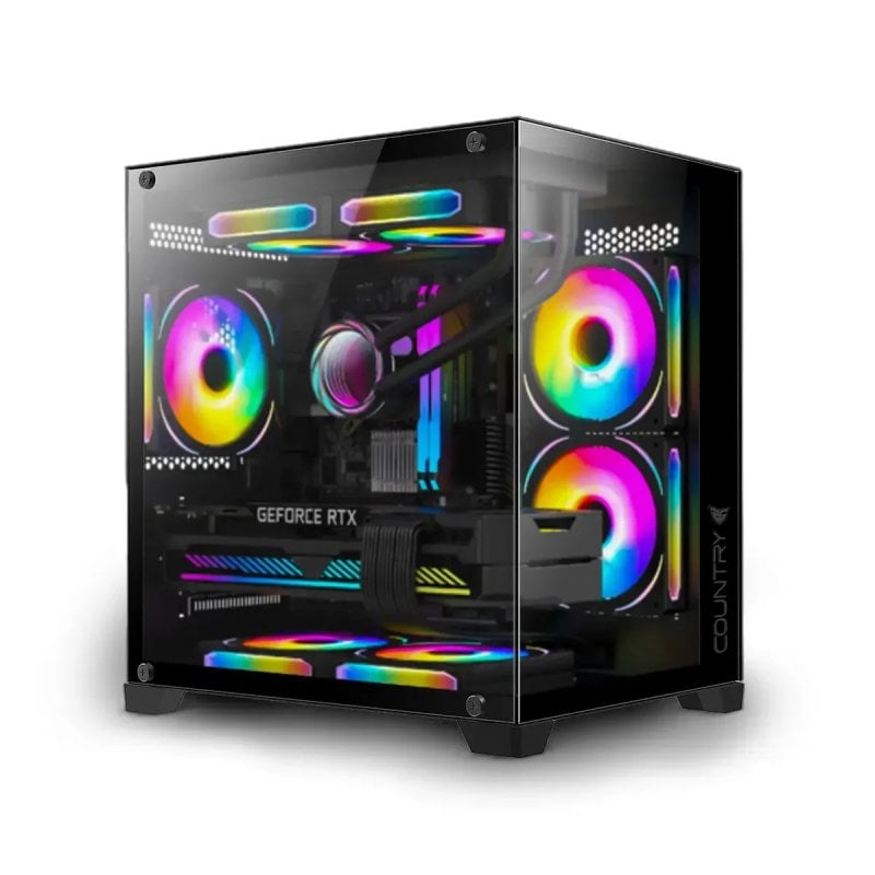 PC de bureau PC Racing Cosmo AMD Ryzen 5 5500 16GB 512GB SSD RTX 3050 Windows 11 Pro WiFi