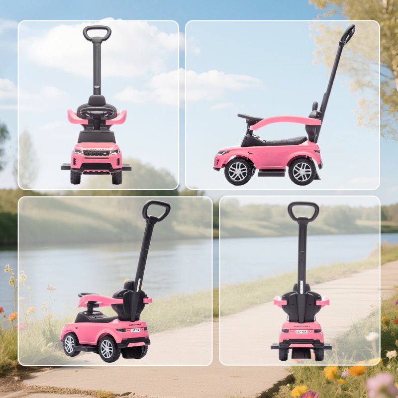 Coche Correpasillos Land Rover Discovery – Con Sonidos De Motor, Volante, Bocina Y Almacenaje – Para Niños De 18 A 36 Meses, Rojo