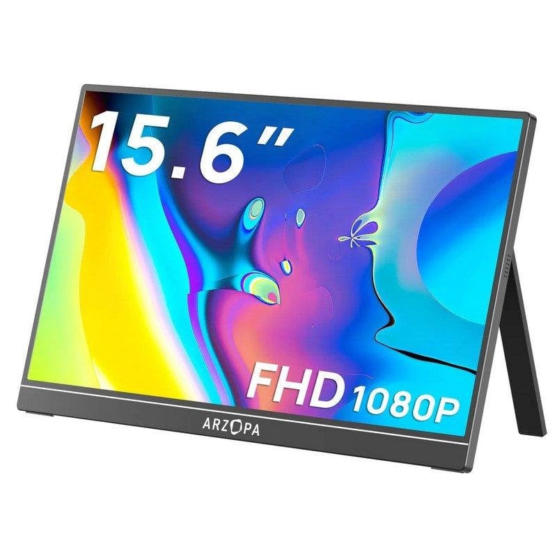 Monitor Arzopa A1 15,6" FullHD 60Hz IPS Portátil USB-C Soporte Integrado Altavoces