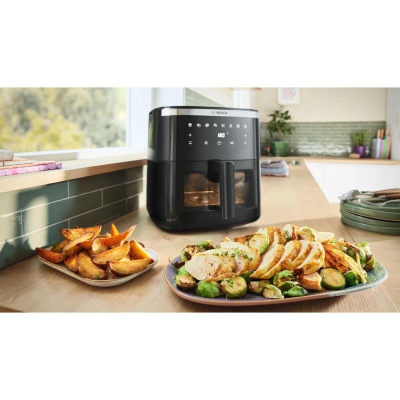 Bosch Airfryer Serie 6 MAF671B1 7,2L 1800W avec Minuteur et Fonction Four Noir - vue 1