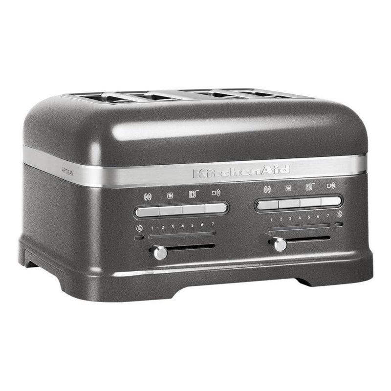 Tostador KitchenAid 5KMT4205EMS 4 rebanadas metal 2500 W plata funciones avanzadas