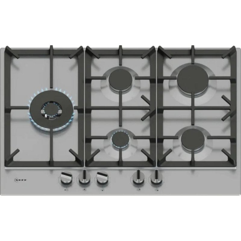 Placa de gas Neff T27CIS8N0 75 cm acero inoxidable 5 zonas FlameSelect