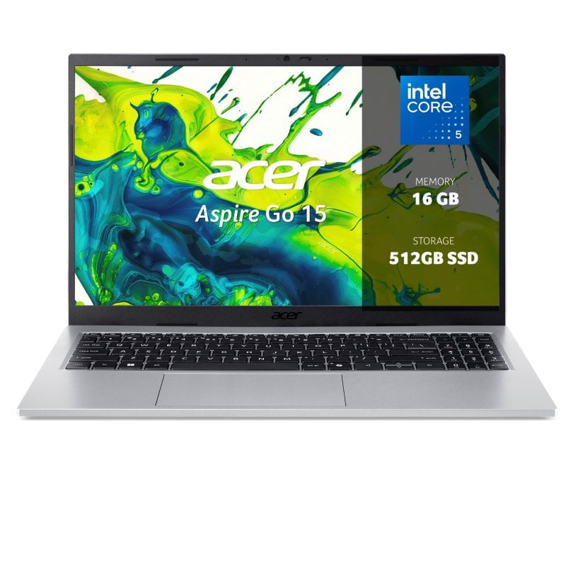 Portátil Acer Aspire Go 15 AG15-72P 15,6" Intel Core 5 120U 16GB Windows 11 Home 512GB SSD Gráficos Intel antirreflejo