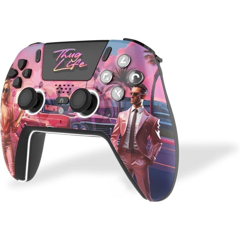 Manette Bluetooth pour PS5 LED Thug Life