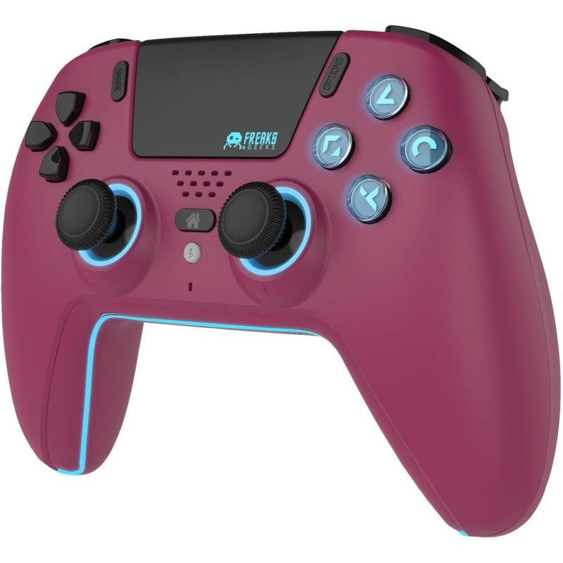 Manette de jeu Trade Invaders Cherry Red Bluetooth PS5 LED 12,5h