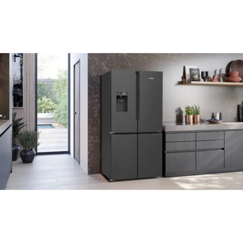 Réfrigérateur Américain Siemens iQ500 KF96DAXEA No Frost 183 cm 574 E Inox WiFi - vue 2