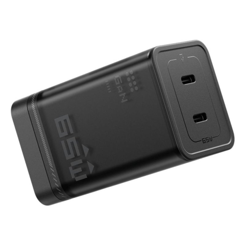 Cargador Antigravity ADT-65BDC-P GaN 65W 2x USB-C Carga Rápida Negro