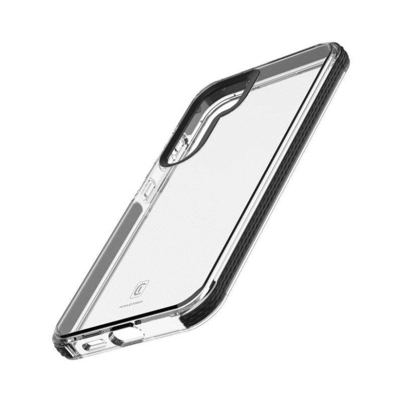 Funda para móvil Cellularline Tetra Force Strong Guard Antigolpes Caucho Negro Antibacteriana para Samsung Galaxy S25+