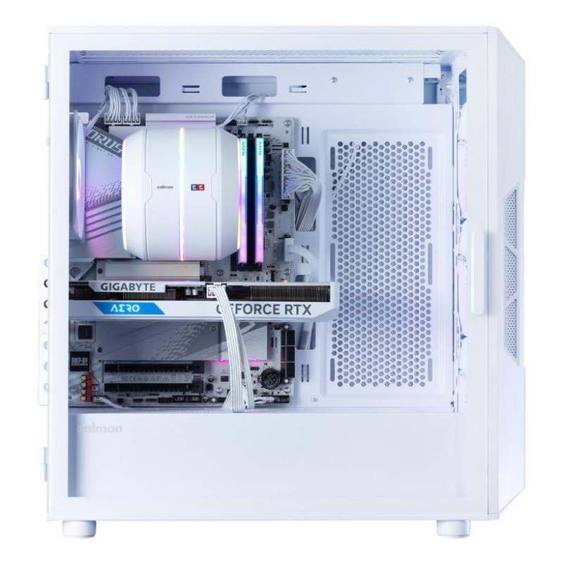 Boîtiers PC Tour ATX Zalman i3 Neo ARGB V2 Black fenêtre latérale 4 ventilateurs ARGB