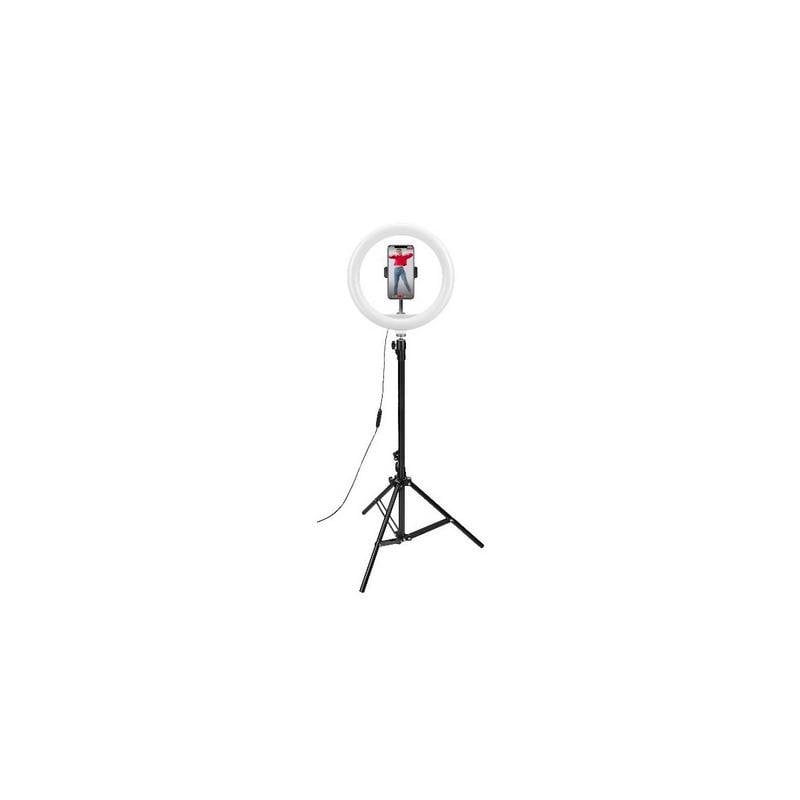 Trípode con aro de luz Celly CLICKRINGUSBBK 12" extensible 160 cm control remoto