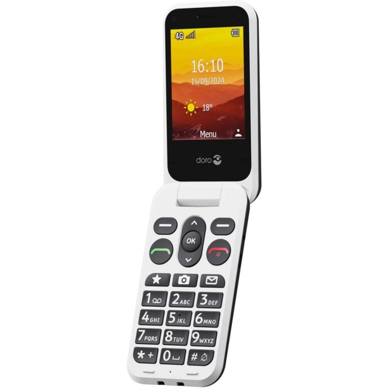 Téléphone Doro Leva L30 4G Concha SIM unique 2,8 pouces Noir Blanc
