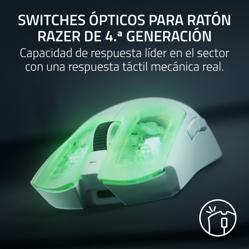 Ratón Razer Viper V4 Pro Inalámbrico 50000 DPI Blanco 8000Hz 6