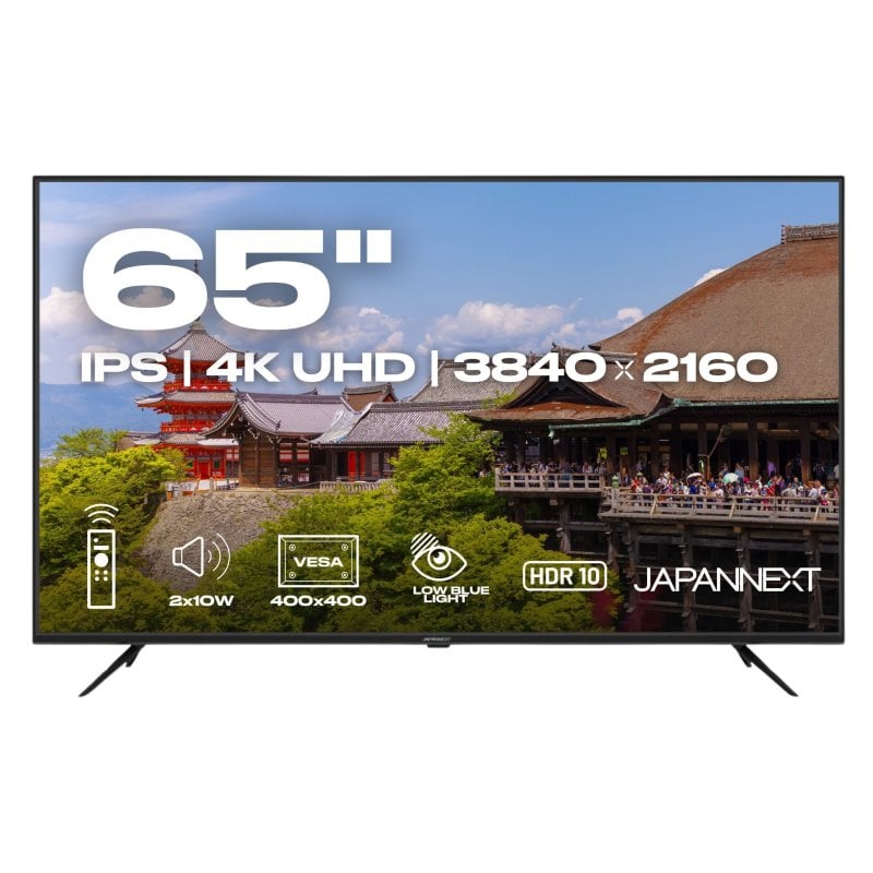 Monitor JAPANNEXT JN-IPS65U 65" UltraHD 4K 60Hz IPS HDR G-Sync FreeSync 8ms