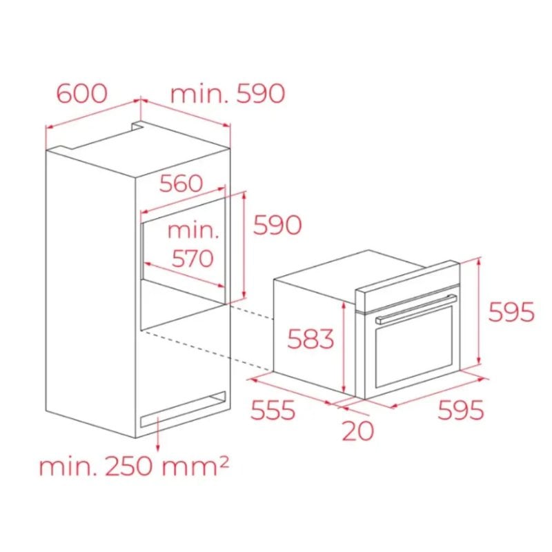 Horno Multifuncao Teka HCB 6165 65L Limpeza Manual Comandos Retrateis
