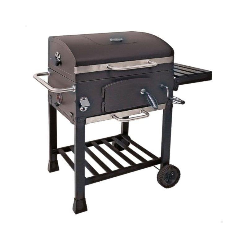 Barbecue charbon table horizontal AKTIVE en acier Lxlxh 104 x 104 x 65 cm
