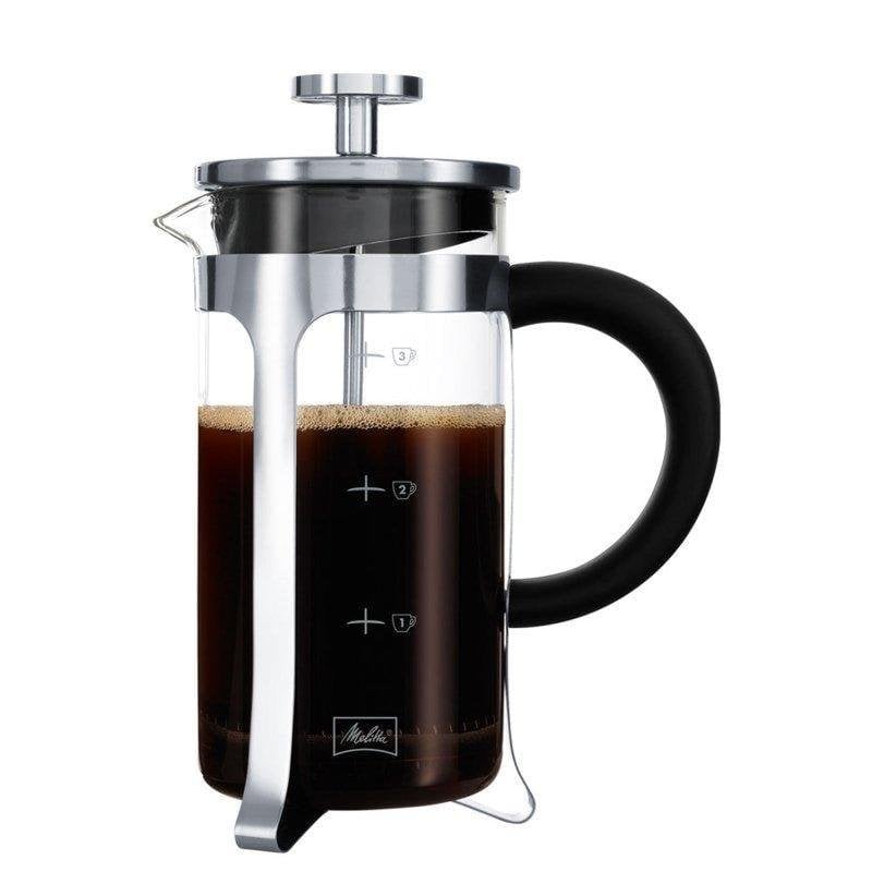 MELITTA Cafetiere a piston Micro Ondable Premium en verre et inox 3 tasses - vue 2