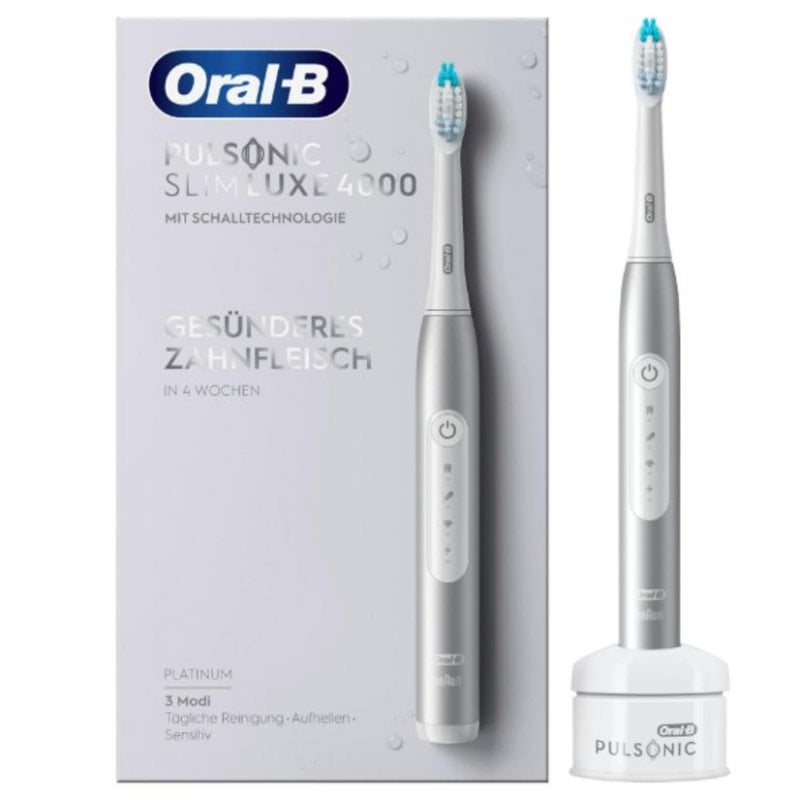 Cepillo dental eléctrico Oral-B Pulsonic Slim Luxe 4000 Platino 62000 mov/min