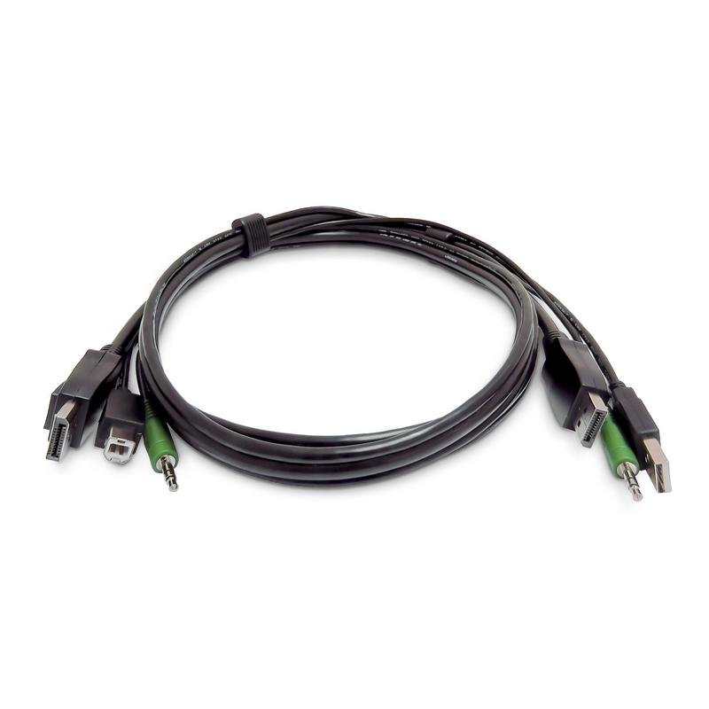 Cable KVM StarTech DisplayPort USB 2.0 Audio 3.5mm 91 cm