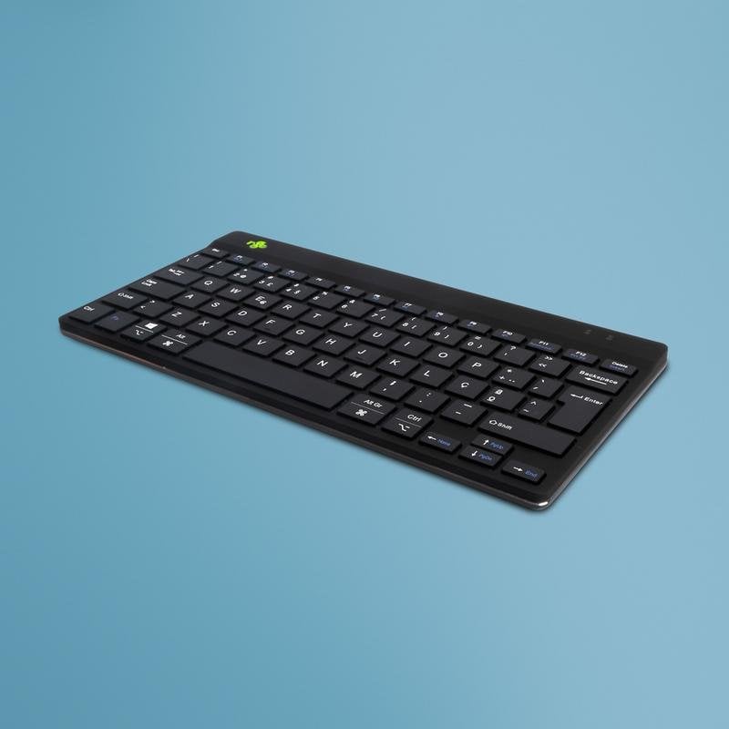 Teclado R-Go Tools Compact Break inalámbrico Bluetooth ergonómico con software de pausa