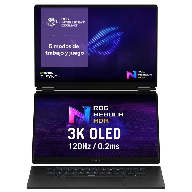 Portátil Asus ROG Zephyrus Duo OLED GX651AX-SR010W 16" Intel Core Ultra 9 386H 64GB 2TB SSD RTX 5090 Windows 11