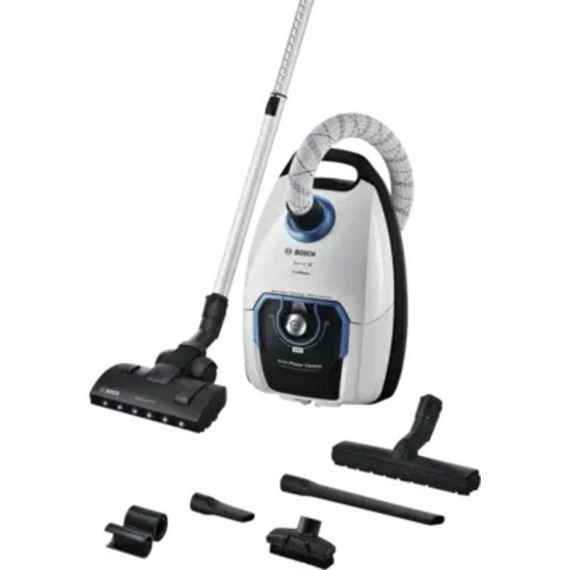 Aspirador com Saco Bosch BGL8SIL1L 800W HEPA Multiciclónico 5L Preto Branco
