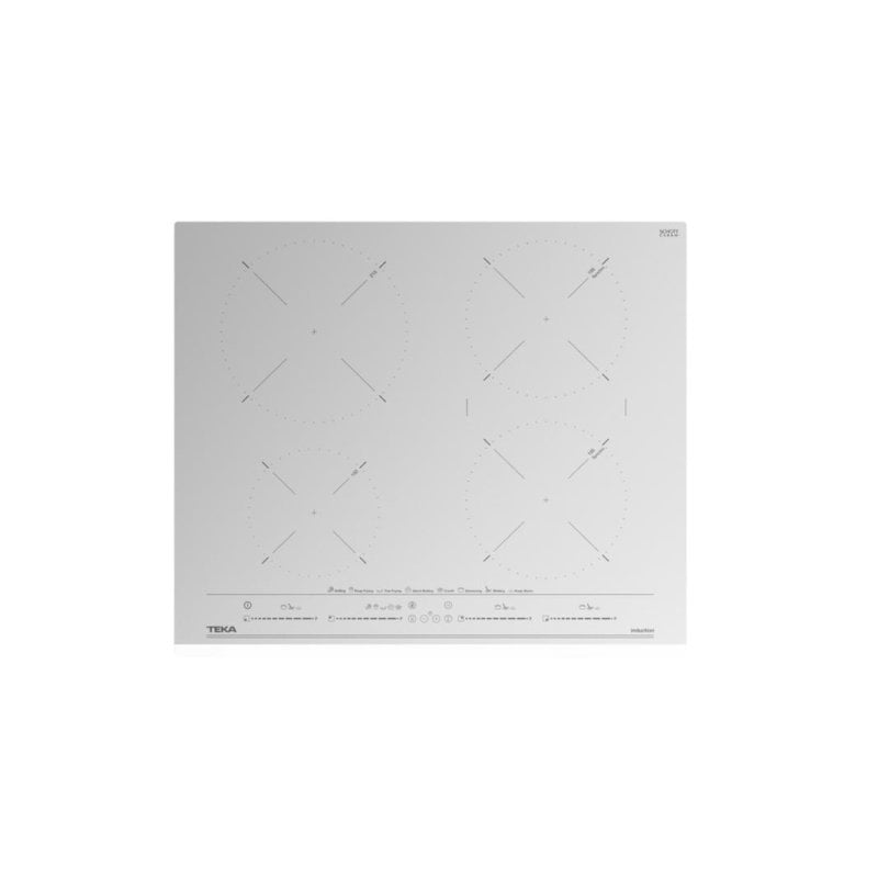 Placa de indução TEKA IZC 64630 MST 4 zonas 60 cm Blanc Integrada