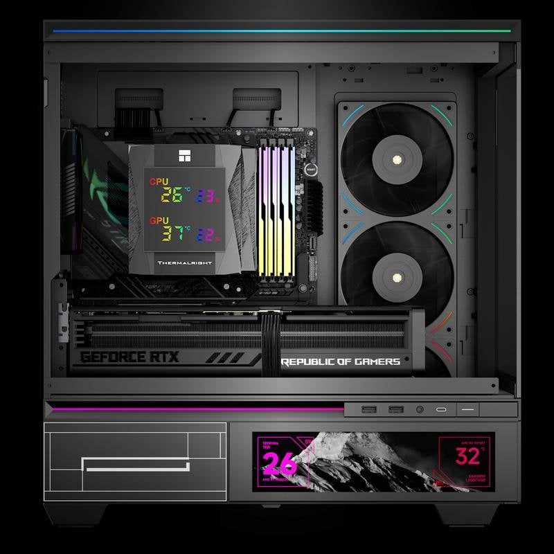 Refroidisseur Air Thermalright Socket AM4 AM5 LGA 1200 Royal Knight 120 RGB 130mm silencieux