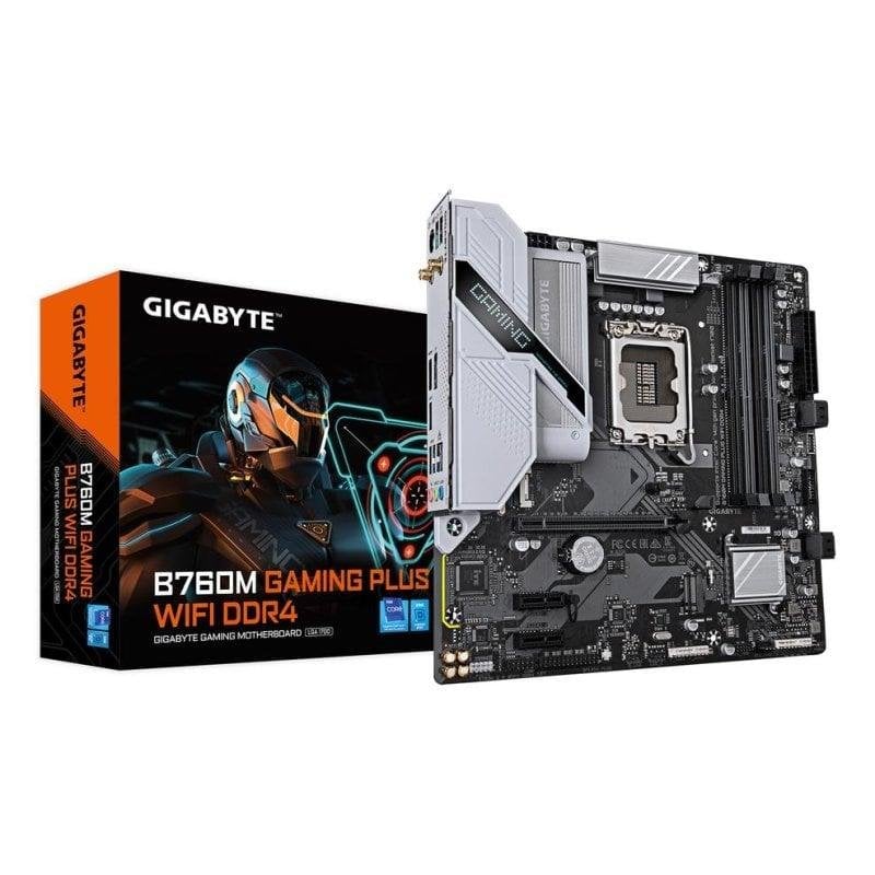 Motherboard Gigabyte B760M GAMING PLUS WIFI DDR4 Intel B760 LGA1700 Micro-ATX WiFi 6