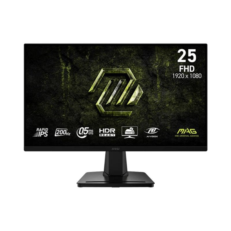 Écran PC MSI MAG 256F E20 24,5" Full HD 200Hz Rapid IPS HDR10 0,5ms